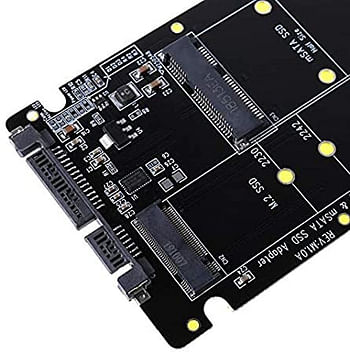 Add On Cards - 2 In 1 NGFF M.2 B+M Key Mini PCI-E or mSATA SSD to III Adapter Card for Full Msata SSD/ 2230/2242/2260/22x80 M2 Y98A