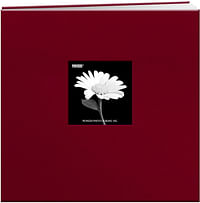 Pioneer MB10CB-FECBG 12-Inch by 12-Inch Book Cloth Cover Postbound Album with Window, Burgundy