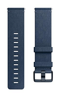 Fitbit Leather Band for Versa Smartwatch (Large, Midnight Blue)