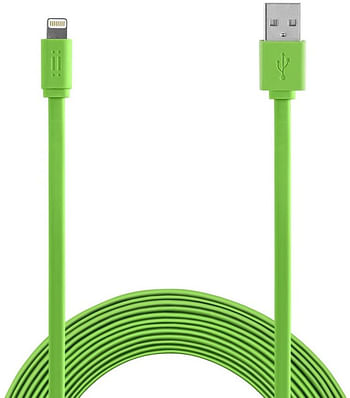 Aiino AICLTNGMFIF-GR Lightning Cable 1.2 m Mfi Flat - Green (Pack of 1)