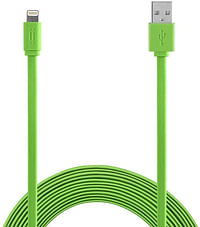 Aiino AICLTNGMFIF-GR Lightning Cable 1.2 m Mfi Flat - Green (Pack of 1)