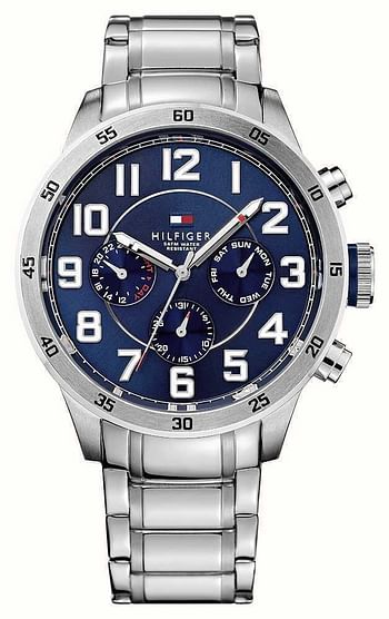 Tommy Hilfiger Mens Quartz Watch, Analog Display and Stainless Steel Strap 1791053