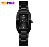 SKMEI 1400 Women's Luxury Quartz Simple Waterproof Stainless Steel Watch  Black