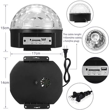 Party Light With Bluetooth Crystal Disco Ball