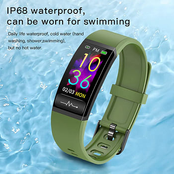Smart Watch, G Tab W611 Intelligent Bracelet Body Temperature Health Monitoring Electrocardiogram Analysis IP67 Waterproof Sport Tracker, Easy To Use(Color:Black)