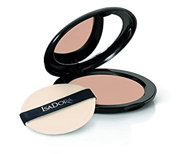 isadora velvet touch compact powder 15 medium beige mist