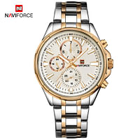 NAVIFORCE NF9089 Classic Casual Business Male Watches Stainless Steel Waterproof Wristwatch Quartz Date Display Clock Relogio Masculino S/G