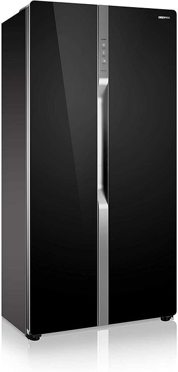 Geepas 550L Side-by-Side Refrigerator GRFS5507BTN