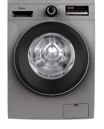 Midea Front Load Fully Automatic Washer 8kg, 1400RPM, Silver, MFG80S