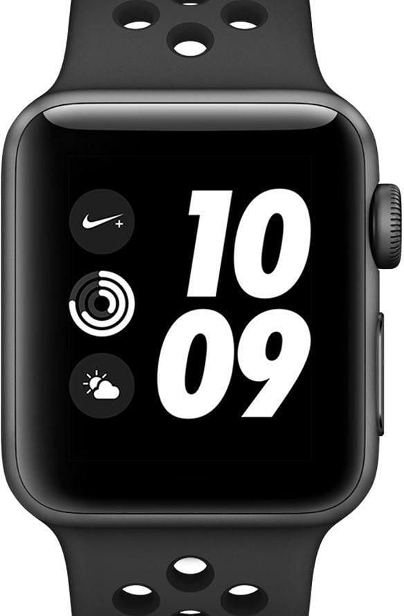 Apple Watch Series shops 3 (GPS, 42MM) Space Gray Aluminum Case with Black Sport Band