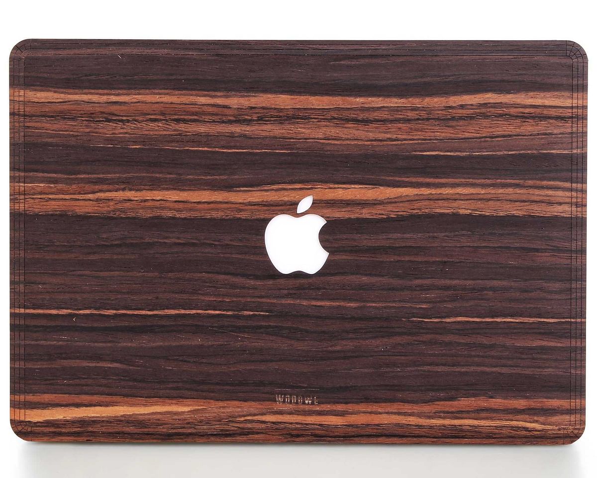 MACBOOK SKIN / COVER - WOOD VENEER - EBONY - FOR PRO 15 w/Touch ID