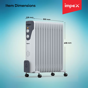 Impex OH 13 Fins Oil Filled Heater with Three Power Setting