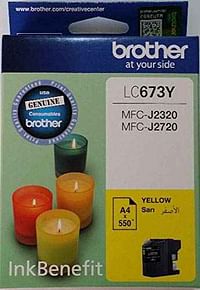 Brother Lc673y Ink Cartridge Yellow