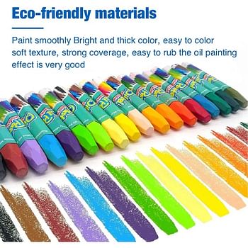 Oil Crayon Pastels Fantastic Colors 36 Pcs Set For Children | Coloring & Drawing