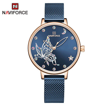 NaviForce NF5011 Noble Series Elegant Ladies Watch for Women – Blue