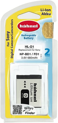 Hahnel HL-D1 1000 173.4 Sony 3.6V Compatible Digital Camera Battery