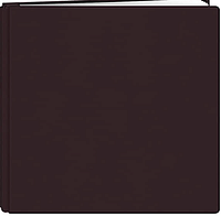 Pioneer 12-Inch by 12-Inch Family Treasures Deluxe Fabric Postbound Memorybook, Rich Bordeaux