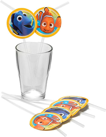 Finding Dory Medallion Straws, 6 Pieces - Multi Color