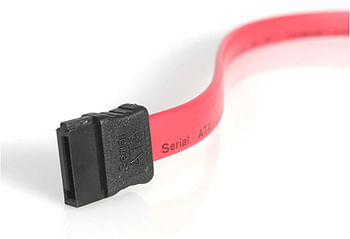 18in SAS 29 Pin to SATA Cable with LP4 Power - 18in SAS 29 pin to SATA Cable - 18in SFF 8482 to SATA (SAS729PW18), Red