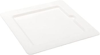 Bagasse Square Plate, Medium Square Plate, Dinner Plate - 8" - Durable All Natural, Biodegradable, Disposable Material - 100ct Box - Restaurantware