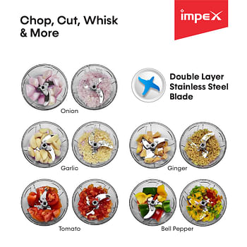 Impex FC 3203 300 Watts Food Chopper With Motor Overheat Protector