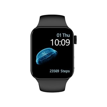 Smartwatch 2022 TK700 Series 7 Full Display  Heart Rate Waterproof Bluetooth Call Sport Watch For IOS Android - Black
