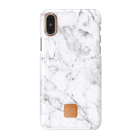 HAPPY PLUGS Slim Case for iPhone XS Max - White Marble