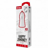 Inkax Happy Journey 2.4A Micro USB Dual Car Charger (CD-29) for APPLE Devices