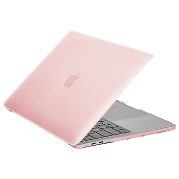 Case-mate Snap-On Apple Macbook Pro 13" 2020 Case - Transparent Hardshell cover Impact & Scratch Protection, See-Through Apple Logo w/ Keyboard Cover (US & UK Layout) - Light Pink