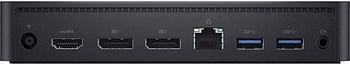 Geniune Dell Universal Dock - D6000S, Equipped with USB-C/USB-A PowerShare Options, Connect Upto Three 4K Displays, LED Indicator, 65W Adapter -Black