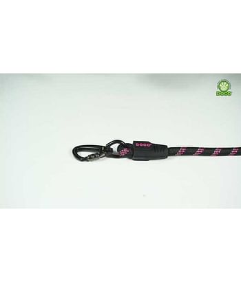 Doco 5ft Reflective Click & Lock Snap Small - Black