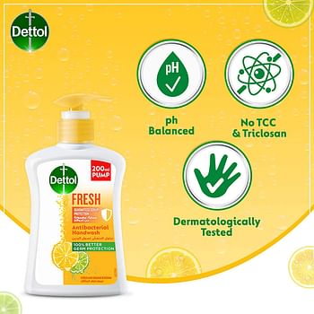 Dettol Fresh Anti-bacterial PH-Balanced Handwash 200ml