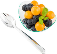 Silver Dessert Spoon, Plastic Dessert Spoon - 5.5