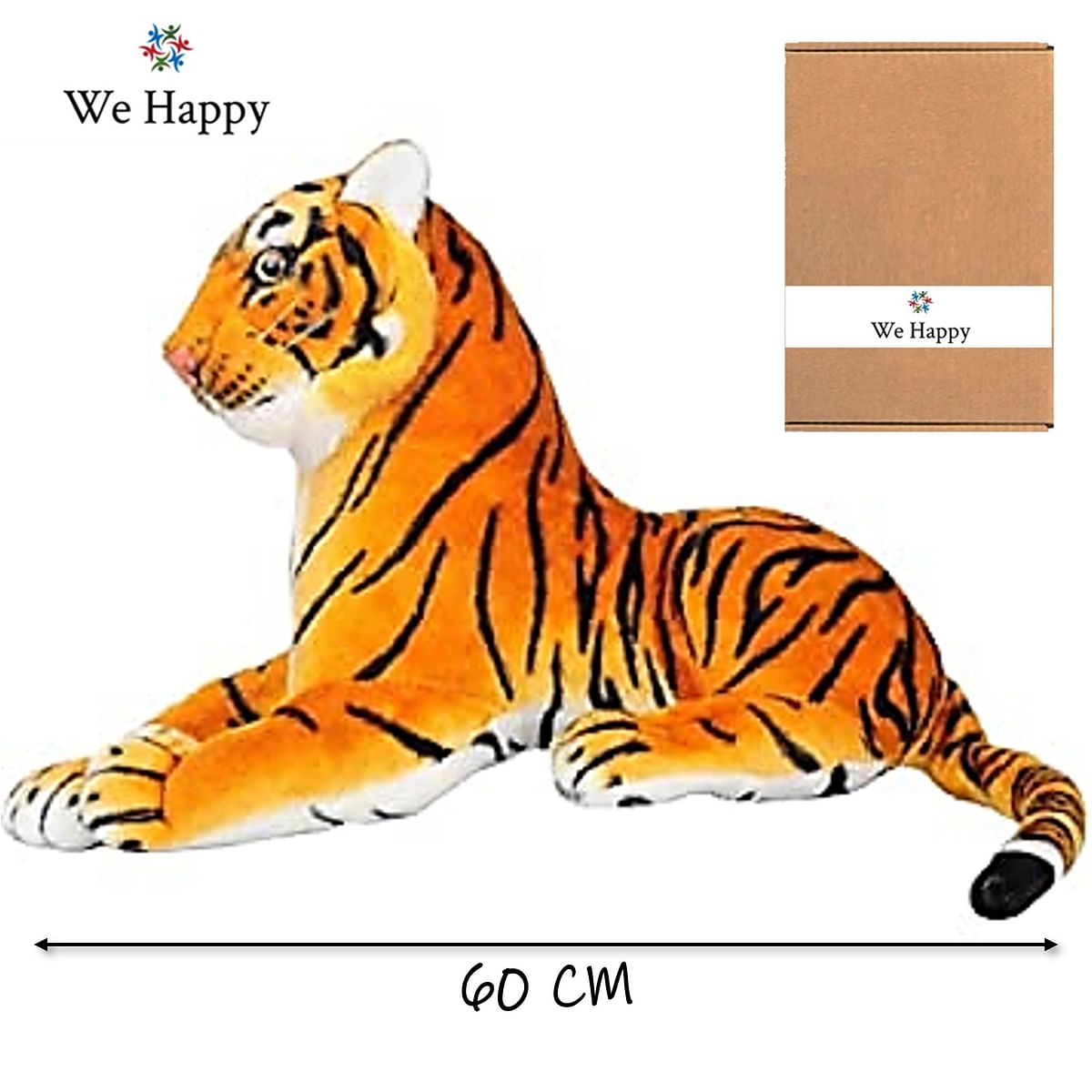 Big Tiger Soft Stuffed Animal Plush Toy For Juniors - 60 CM