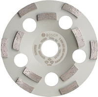 Bosch 2608602552 Diamond Grinding Head Expert for Concrete, 125mm Ø, 22.23mm x 4.5mm, Grey