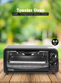HTC Countertop Toaster Oven 8 L 700 W HTC-118-EO Black