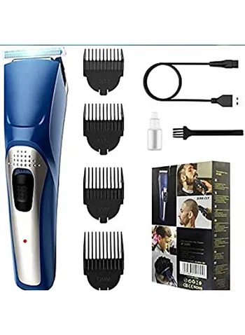 HTC USB Charging Cordless Hair Trimmer AT-228C Zero Cutting Balding Clipper