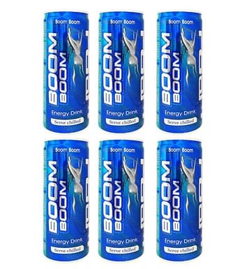 Boom Boom Energy Drink 250ml (Pack of 6)