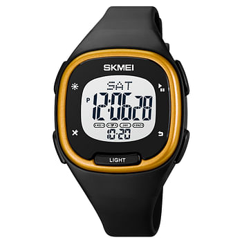 SKMEI 1959 relgio Custom Sports Waterproof Silicone Strap Digital Unisex Wrist Watch - Gold