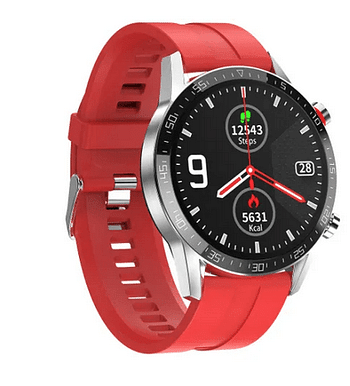 L13 SmartWatch Men ECG PPG Waterproof Bluetooth Call Blood Pressure Wristbands Bracelet Fitness-Red