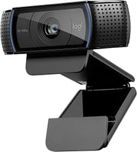 Logitech C920 Hd Pro Webcam, Full Hd 1080P/30Fps Video Calling, Clear Stereo Audio, Hd Light Correction, Works With Skype, Zoom, Facetime, Hangouts, Pc/Mac/Laptop/Macbook/Tablet - Black