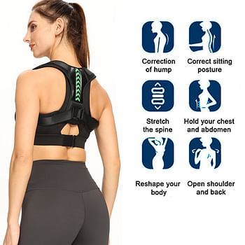 Adjustable Back Shoulder Posture Corrector Clavicle Spine Neck Lumbar Support Belt