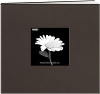 Pioneer Photo Albums Fabric Frame Cover Post Bound Scrapbook, 12 x 12 x 12", Warm Mocha