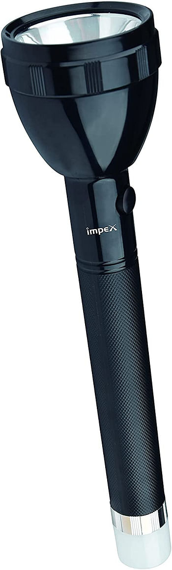 Impex  Rechargeable Plastic Aluminium LED Flash Light with 15 hours backup
