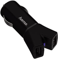 Color Line 12V Charger, 2x USB, 3.4 A, black