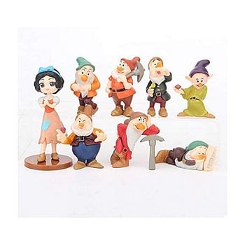 Action Figure Beauty Queen 8-Pieces Collectable Toy Set for Kids above 3 Years | Cake Topper