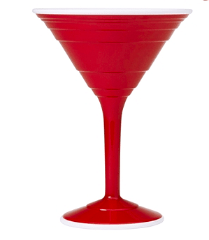 Red Cup Living Cocktail Cup 12 oz Plastic