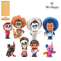 8-Pcs Coco Inspired Figurine Set | Model Mini Toys | Funny Cake Topper & Home Décor