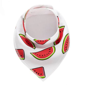 Bandana Bibs Organic 100% Cotton 4 sets / pack - Love and Watermelon