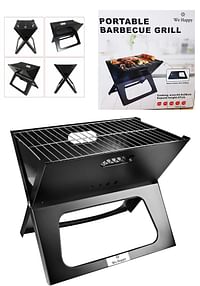 We Happy Portable Outdoor Barbecue X Type Charcoal Grill | Foldable & Easy to Use